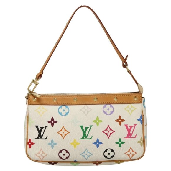LOUIS VUITTON Multicolor Pochette Accessoires Pouch White - Picture 10 of 16